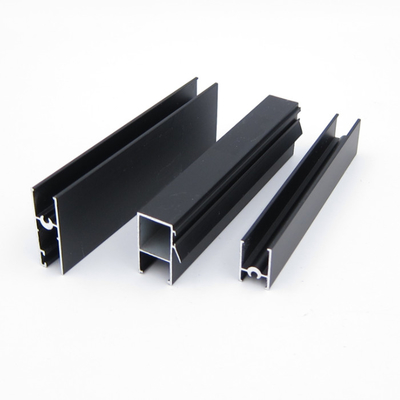 Anodowane na czarno aluminiowe profile okienne z serii 3825 do drzwi i mebli