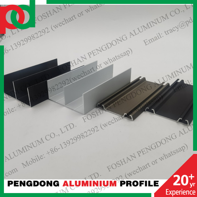 Profile aluminiowe anodowane w kolorze 6063 do przesuwanych drzwi szafy