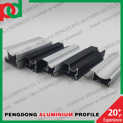 Profile aluminiowe anodowane w kolorze 6063 do przesuwanych drzwi szafy