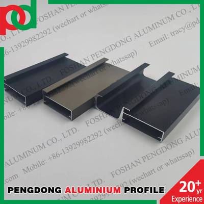 Profile aluminiowe anodowane w kolorze 6063 do przesuwanych drzwi szafy