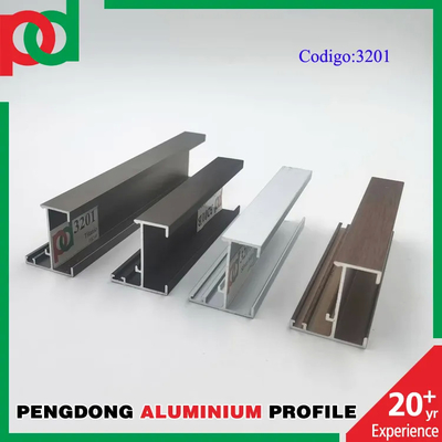 OEM Shape 6063 Aluminiowe profile okienne Dostosowana długość