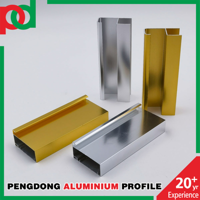 Foshan Producent Wysoki połysk srebrny Polerowanie Aluminiowy profil szafki kuchennej