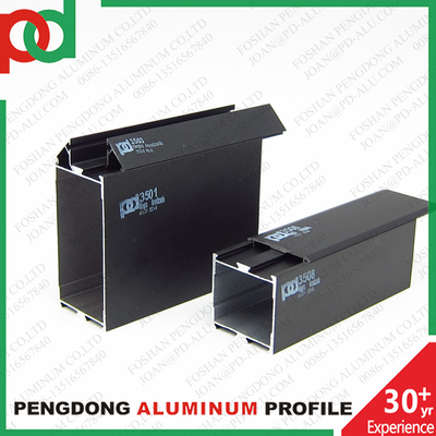 Czarne anodowane profile Aluminio do okien i drzwi Serie 35