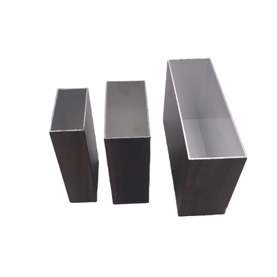Prostokątne profile aluminiowe wykończone drewnem 4040 Profil wytłaczany z aluminium