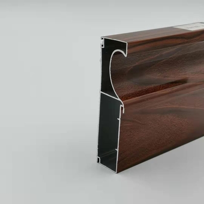 6061 Profile aluminiowe wykończone drewnem Wytłaczanie ościeżnic do willi hotelowej