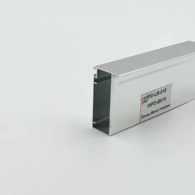 Dźwiękoszczelny T5 6063 Aluminiowy profil kuchenny Srebrny połysk polerowany