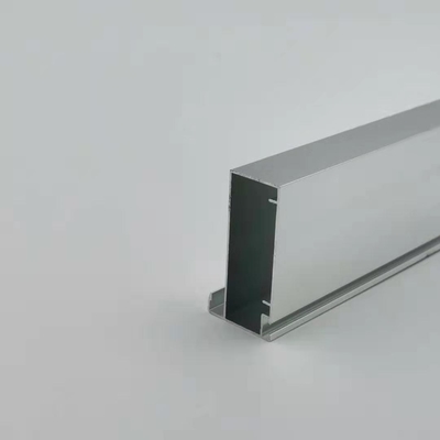 Błyszczący srebrny prostokątny profil kuchenny z anodyzowanego aluminium o grubości 1,2 mm