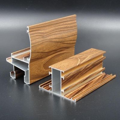 Dobra cena Libia i Algieria Wood Grain Aluminiowy profil do drzwi i okien w Internecie
